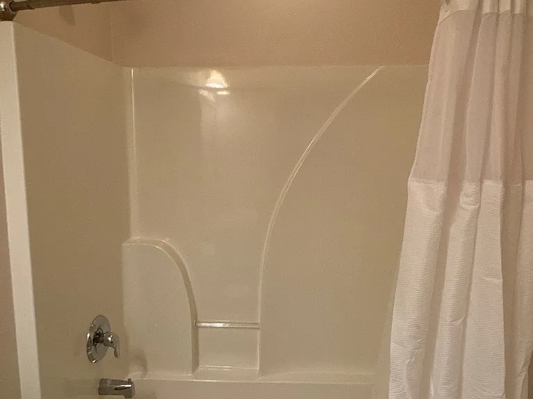 Hall bath with shower