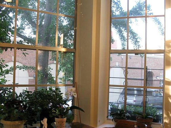 Enjoy your meals looking out over beautiful Corcoran Street through the stylish bay window.
