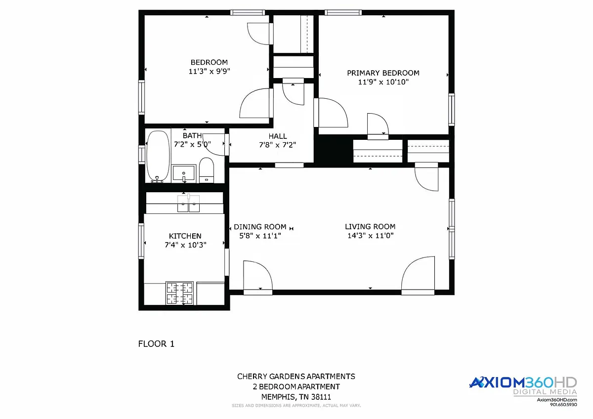 Floor plan 2 Bed Units