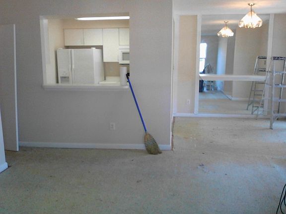 Livingroom dining room kitchen
