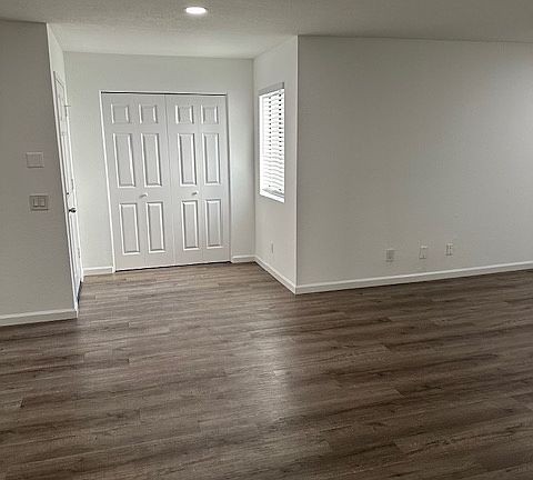 Large coat closet in the entry way.