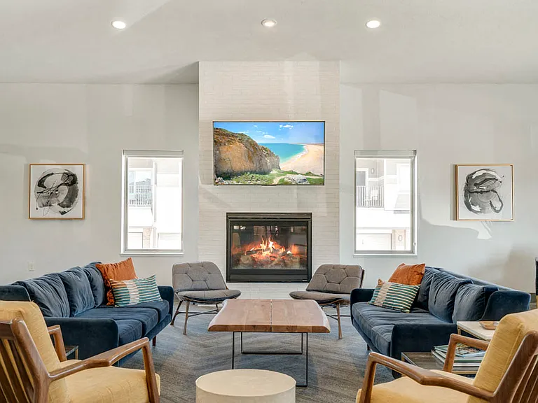 Sit with friends or watch the big game in our TV lounge.