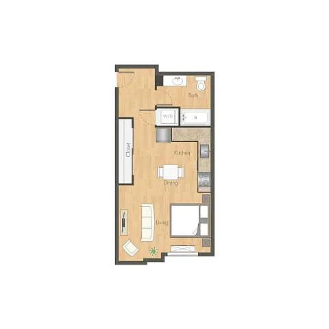 Floor plan Studio A3