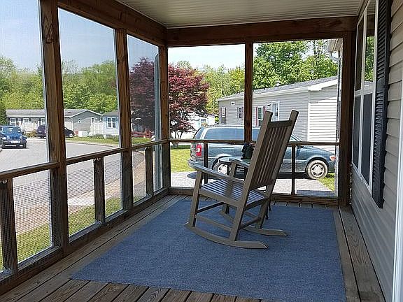 Front porch - screened-in