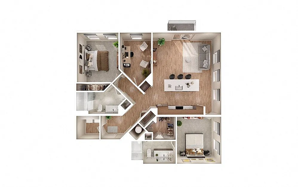 Floor plan B1D