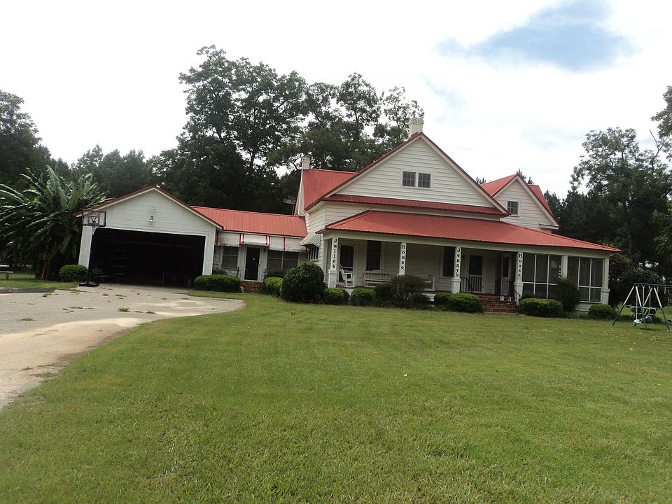 The front of the house.