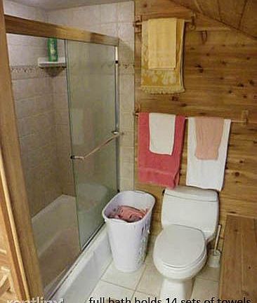 Full tub and shower