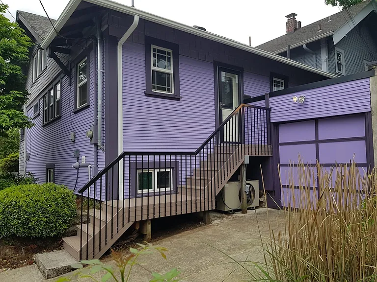 Side entrance on SE Alder