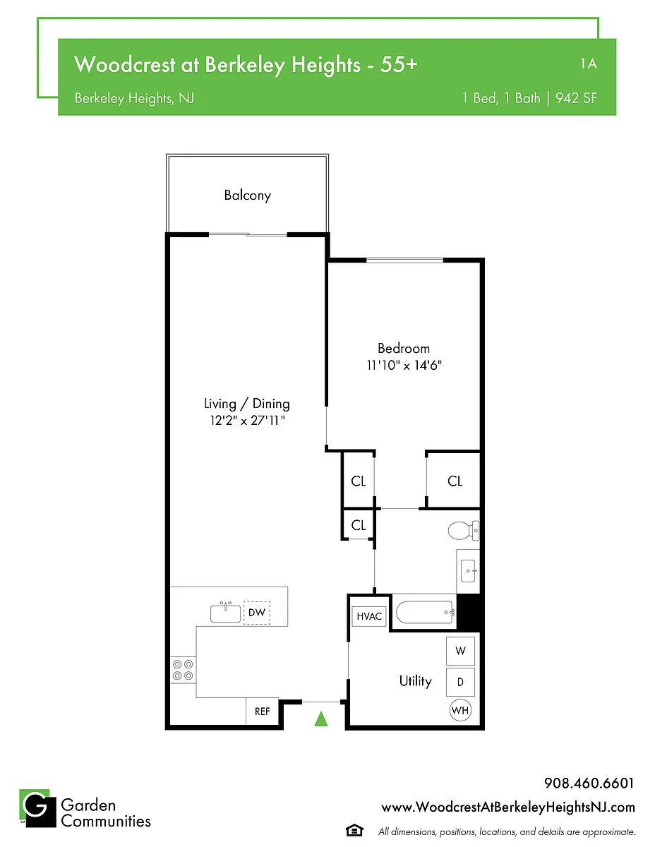 Floor plan $3.96/sq.ft. - 1A