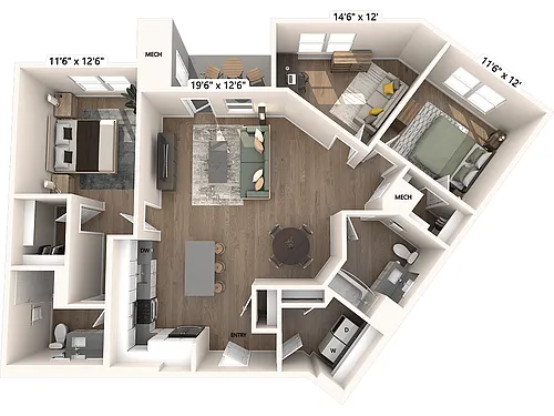 Floor plan B20-alt a-Upgrade