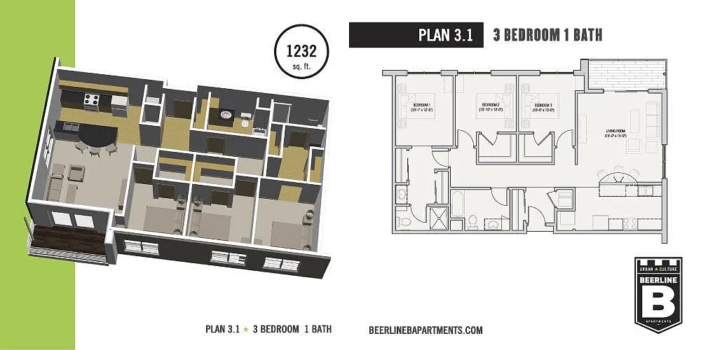 Floor plan 3B2B