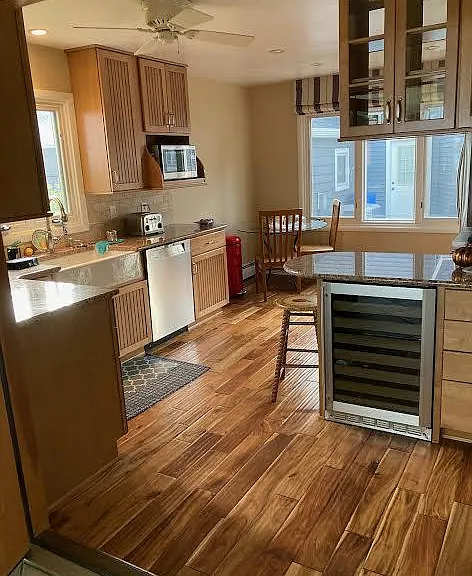 Kitchen and small eating area