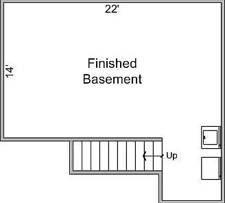 Basement Floor Plan For 1733 Fremont Ave