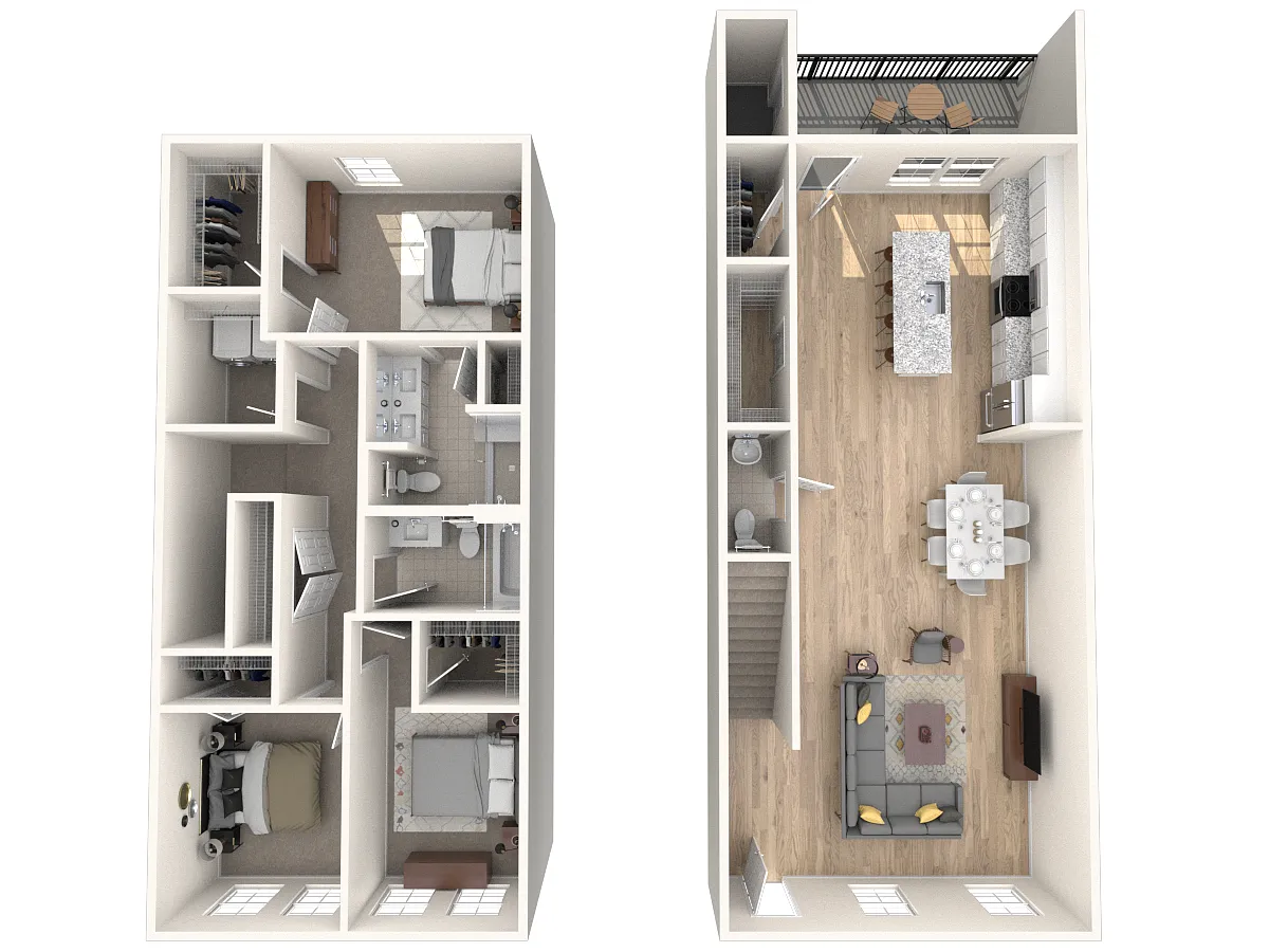 Floor plan Ashby Townhomes