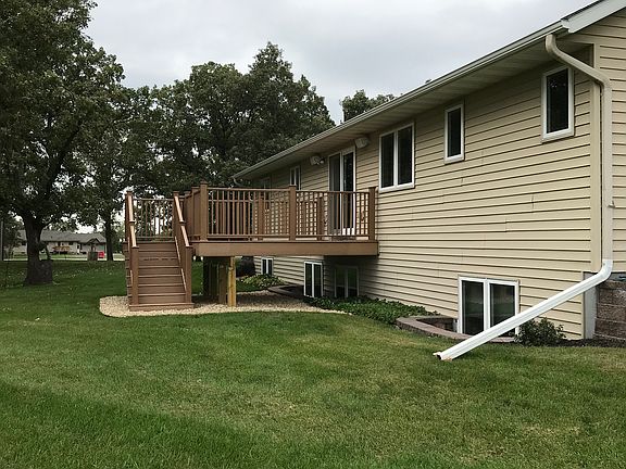 New composite deck in back