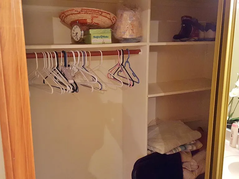 walk in closet in master bath