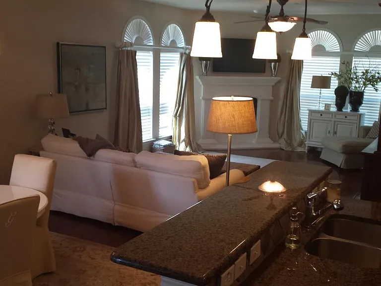 From kitchen to living area