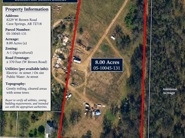 8229 W Brown Rd, Cave Springs, AR 72718