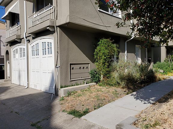 Charming front and walkway (storage in left garage)