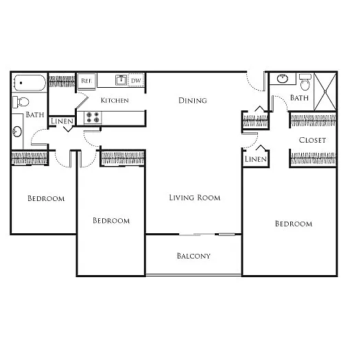 Floor plan 3 Bedroom