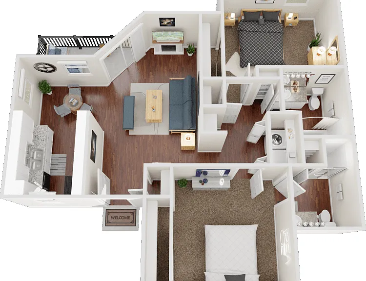 2x2 Floorplan Diagram