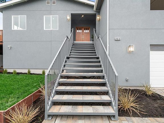 Stairs must be used to access the property.