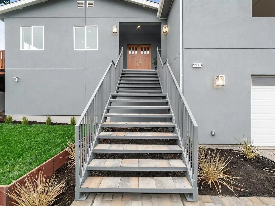 Stairs must be used to access the property.