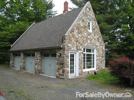 Three car garage, with workshop
