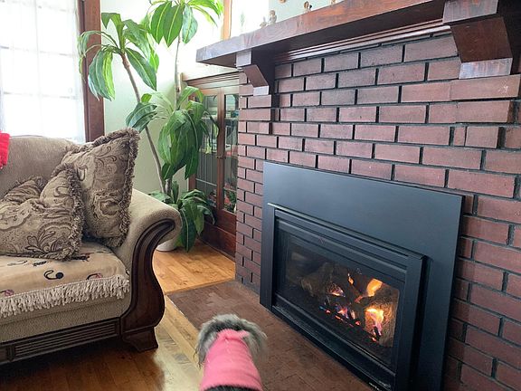 Nice gas insert for extra heat in open living room area