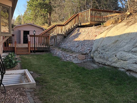 Rear yard and deck area
