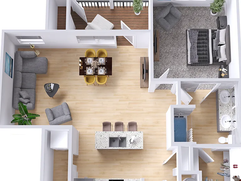 One Bedroom Apartment with Balcony at Legacy at Veramendi Apartments