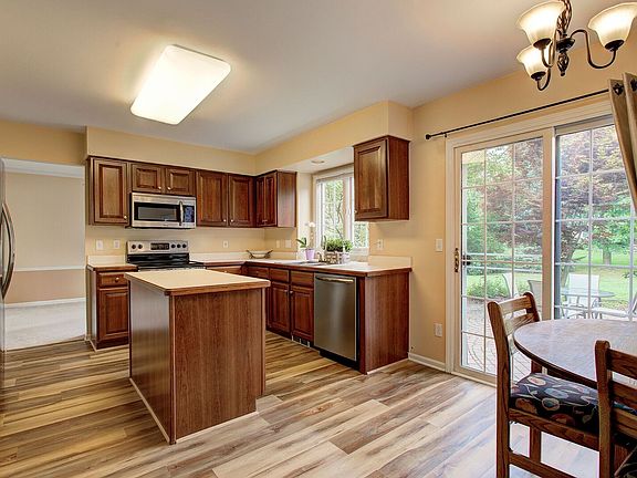 Kitchen with doorwall 