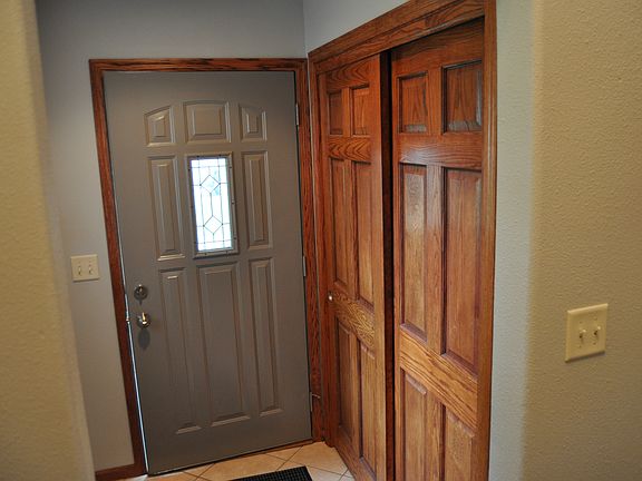 entry door & closet