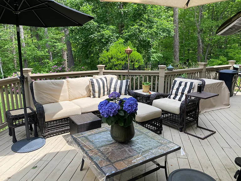 Outdoor deck for watching the sunset