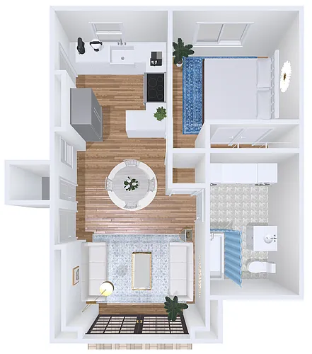 Floor plan 1bd/1b 1