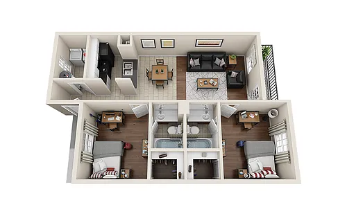 Floor plan 2X2