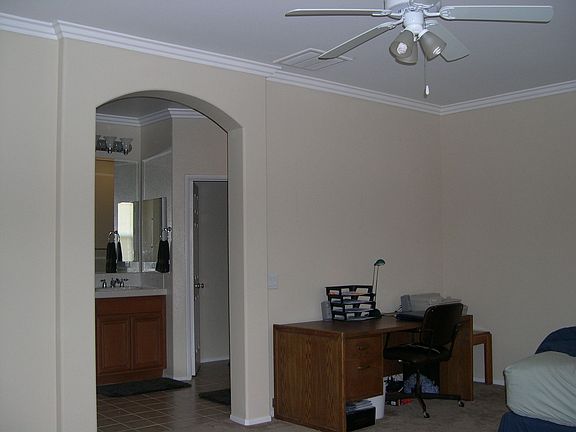 Master bedroom and bathroom