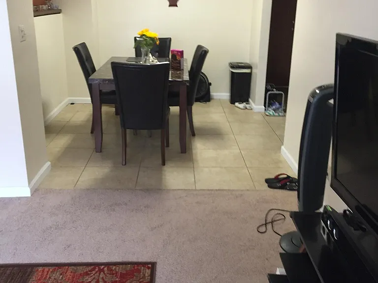 Dining area Furniture or TV is NOT included