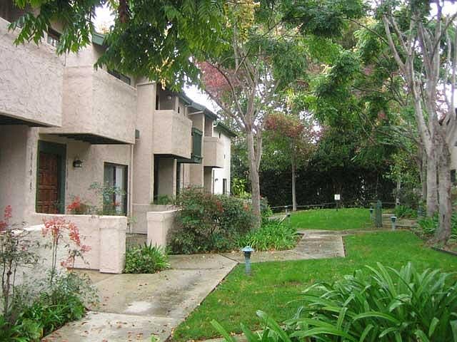 Walking up toward the townhouse