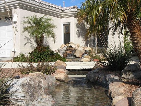 Front entry water feature