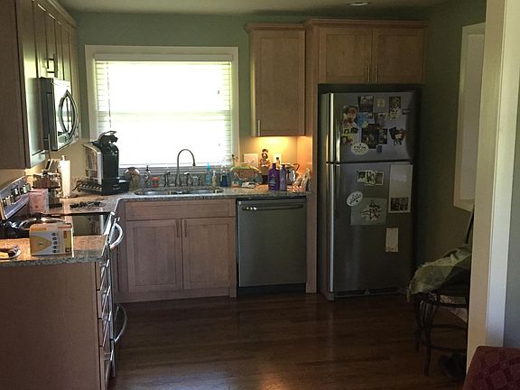Updated kitchen with granite and stainless appliances