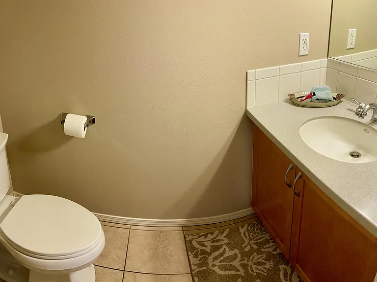 Powder room on main floor