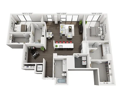 Floor plan B2I-PH