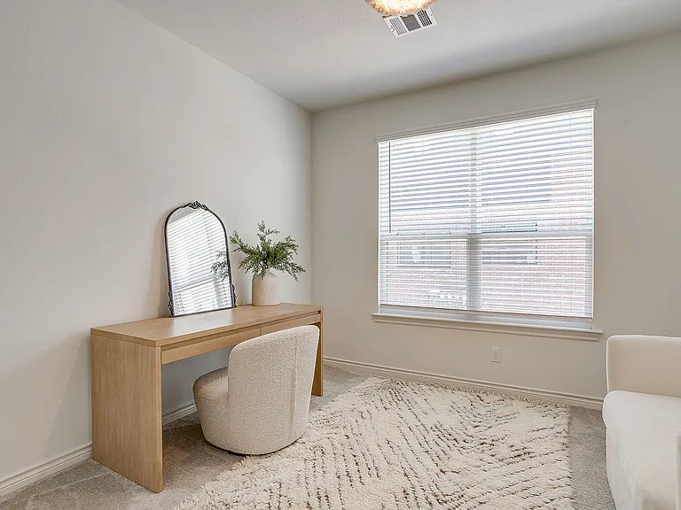 Bedroom #2 (full-sized with walk in closet) connected to full bathroom