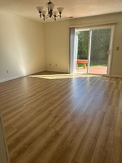 View from living room into full size dining room