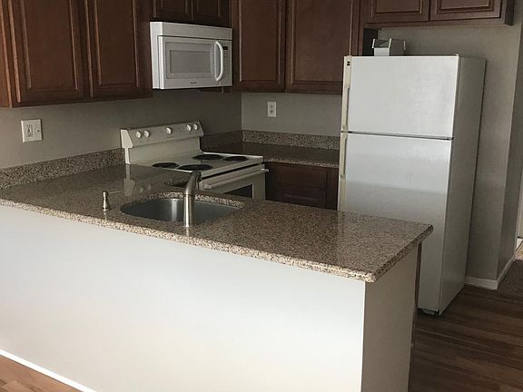 Kitchen with granite counters