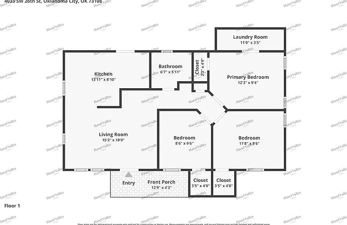 3 bed, 1.0 bath, 800 sqft, $1,045 — Photo 2