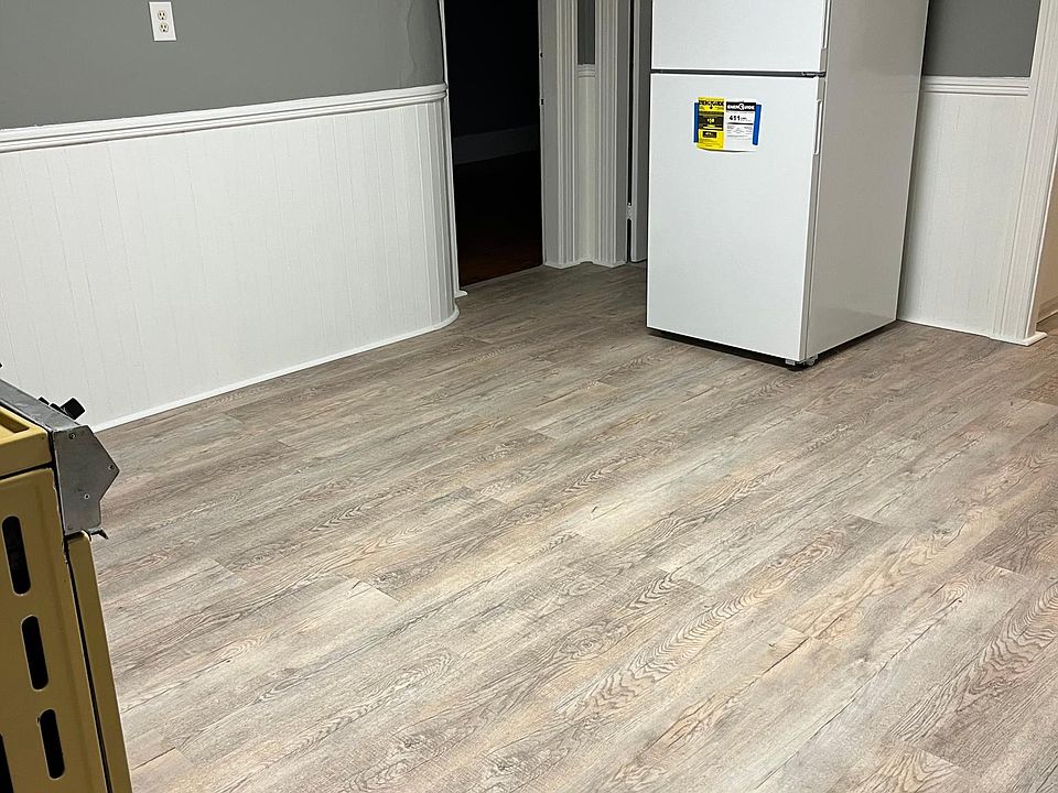 New Fridge and new flooring in Kitchen