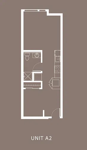 Floor plan Open 1 Bed B