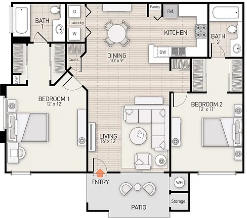 Floor plan Plan F